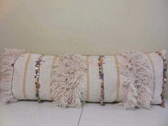 VINTAGE Moroccan Handira Extra Long Lumbar Pillow Cover 40”x 40 Enchanting Extra Long Decorative Lumbar Pillow VINTAGE Moroccan Handira Extra Long Lumbar Pillow Cover 40”x 40 Enchanting Extra Long Decorative Lumbar Pillow