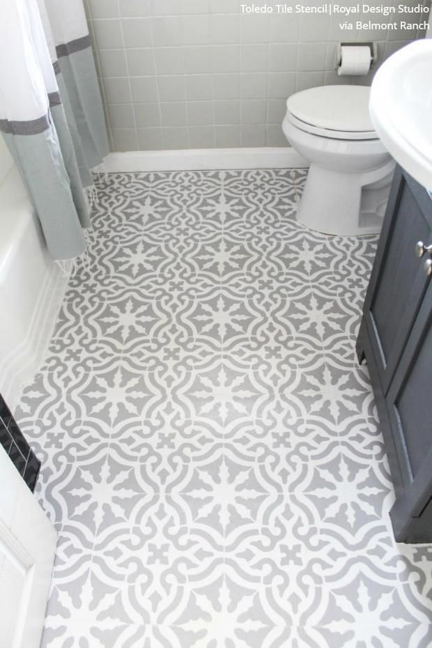 Toledo Tile Stencil - Large 12 x 12