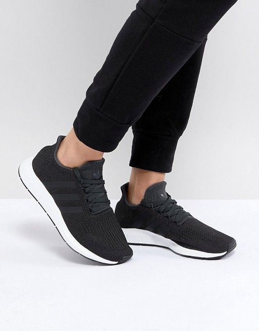 adidas originals swift run trainers in black