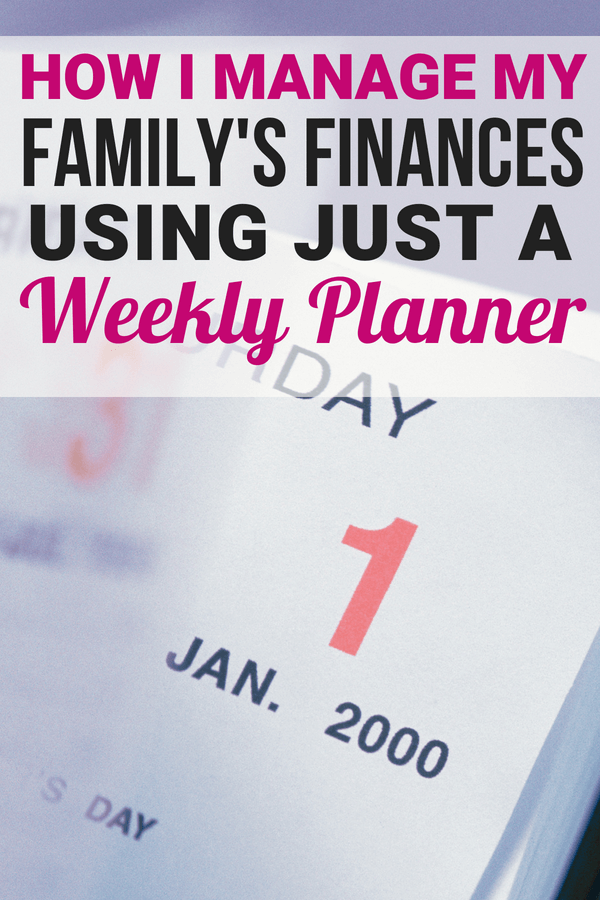 keep track of spending using a weekly planner a detailed keep track of finances