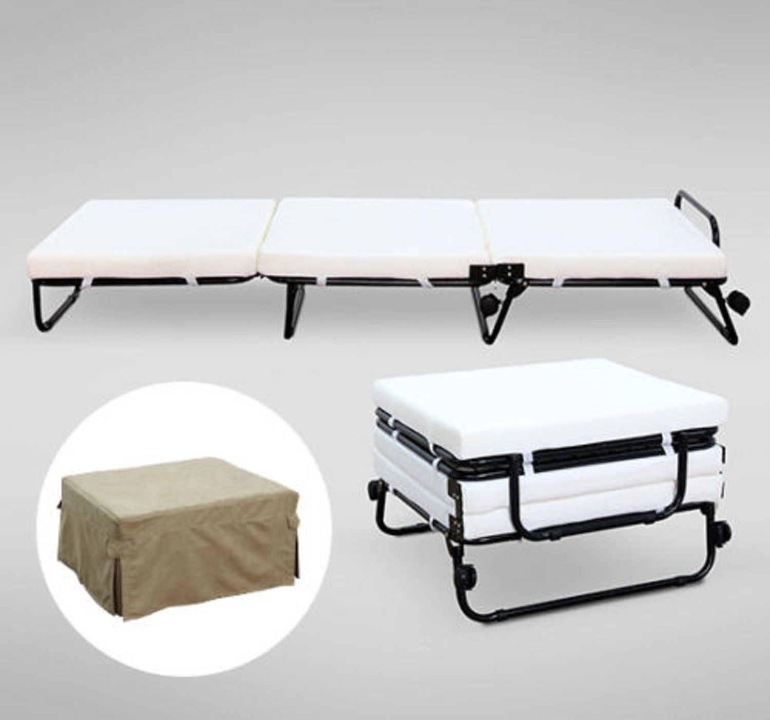 Gracelove Folding Convertible Sofa Bed Ottoman Couch Mattress - Gracelove Folding Convertible Sofa Bed Ottoman Couch Mattress