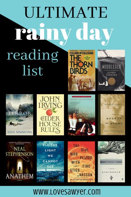 Rainy Day Reads - Book List - Recommended Reading - Love, Sawyer