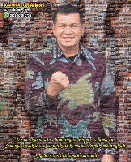 Alfyori Karikatur - Jasa Pembuatan Karikatur: Mosaik Foto Pesanan