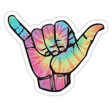 Tie Dye Shaka by amariei | Shaka sticker, Hipster stickers, Tumblr stickers