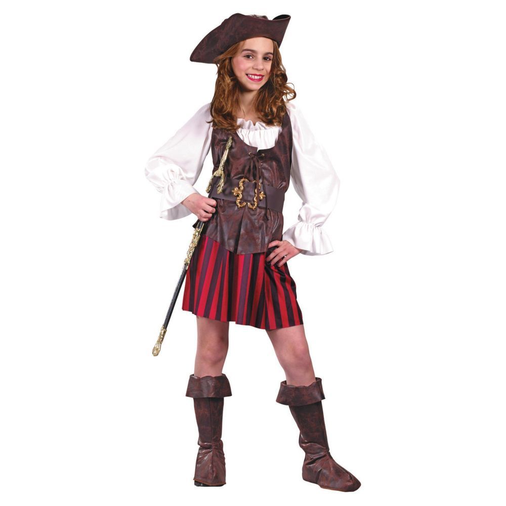 WOMENS SASSY PIRATE WENCH FANCY DRESS COSTUME LADIES HIGH SEAS BUCCANEER OUTFIT