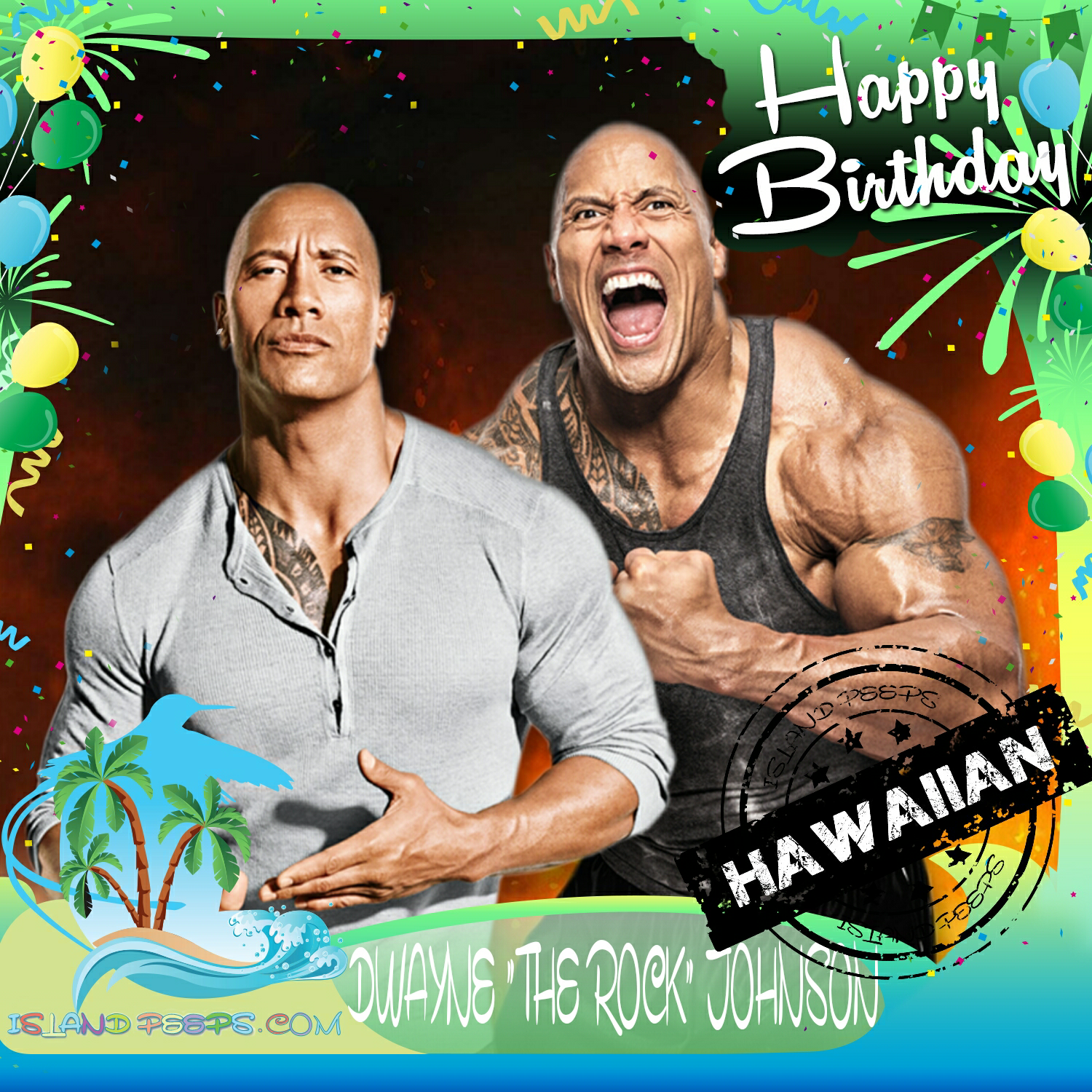 Happy Birthday To Dwayne The Rock Johnson American Born Pro Happy Birthday To Dwayne The Rock Johnson American Born Pro