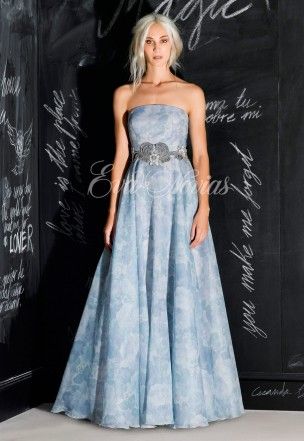 vestido de fiesta de nacho bueno 2017 modelo 5842 en eva novias