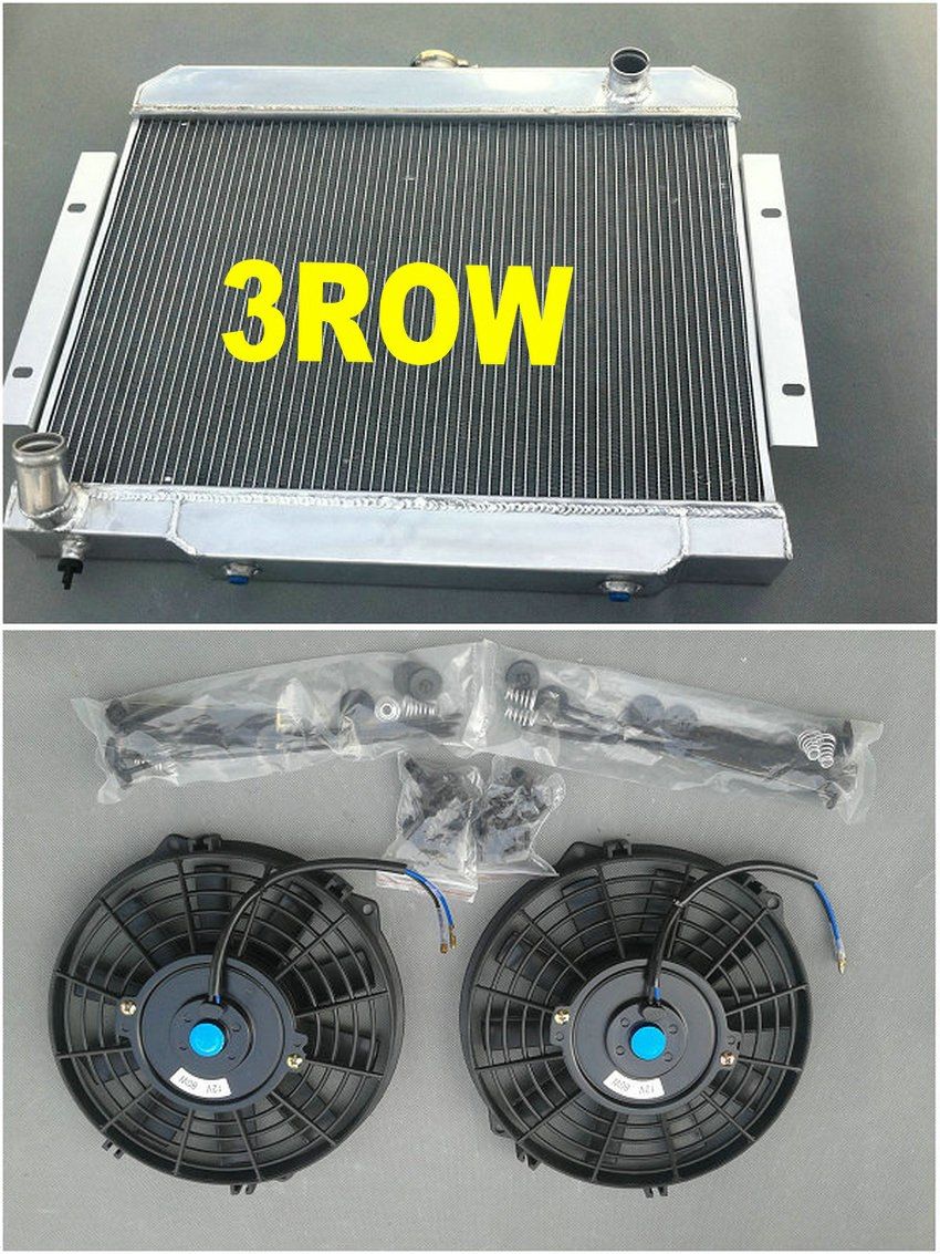 3 Row For Jeep CJ Series 1970-1985 72 73 74 75 76 77 78 Aluminum Radiator