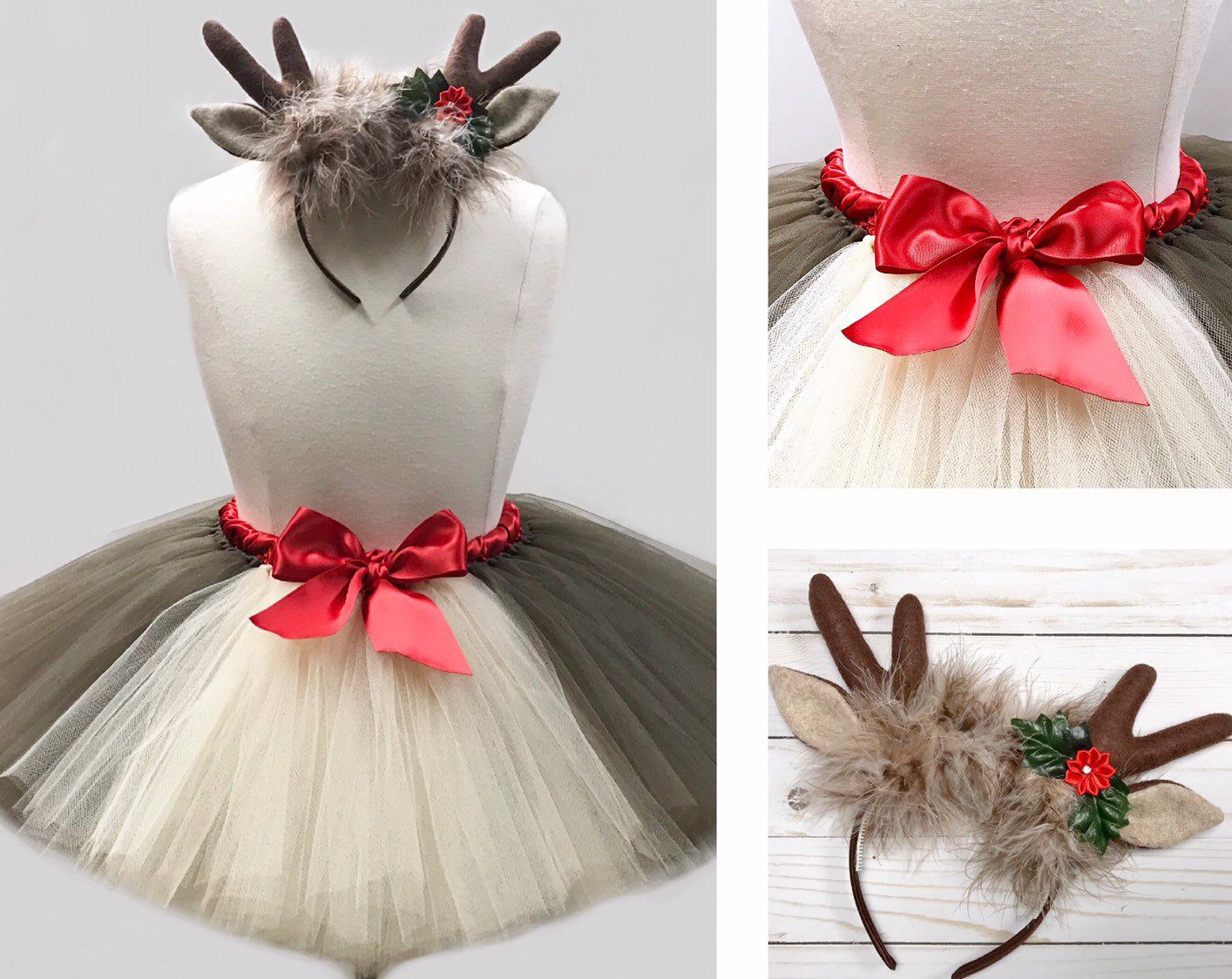 Excited to share this item from my #etsy shop: ADULT REINDEER Tutu Skirt Set w/ ...