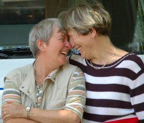 Cute Older Lesbian Couple Cute Older Lesbian Couple