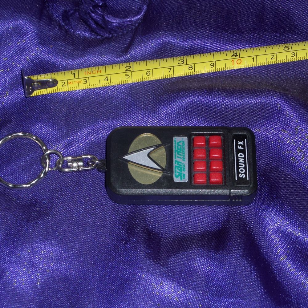 1998 star trek the next generation sound fx effects keychain fob
