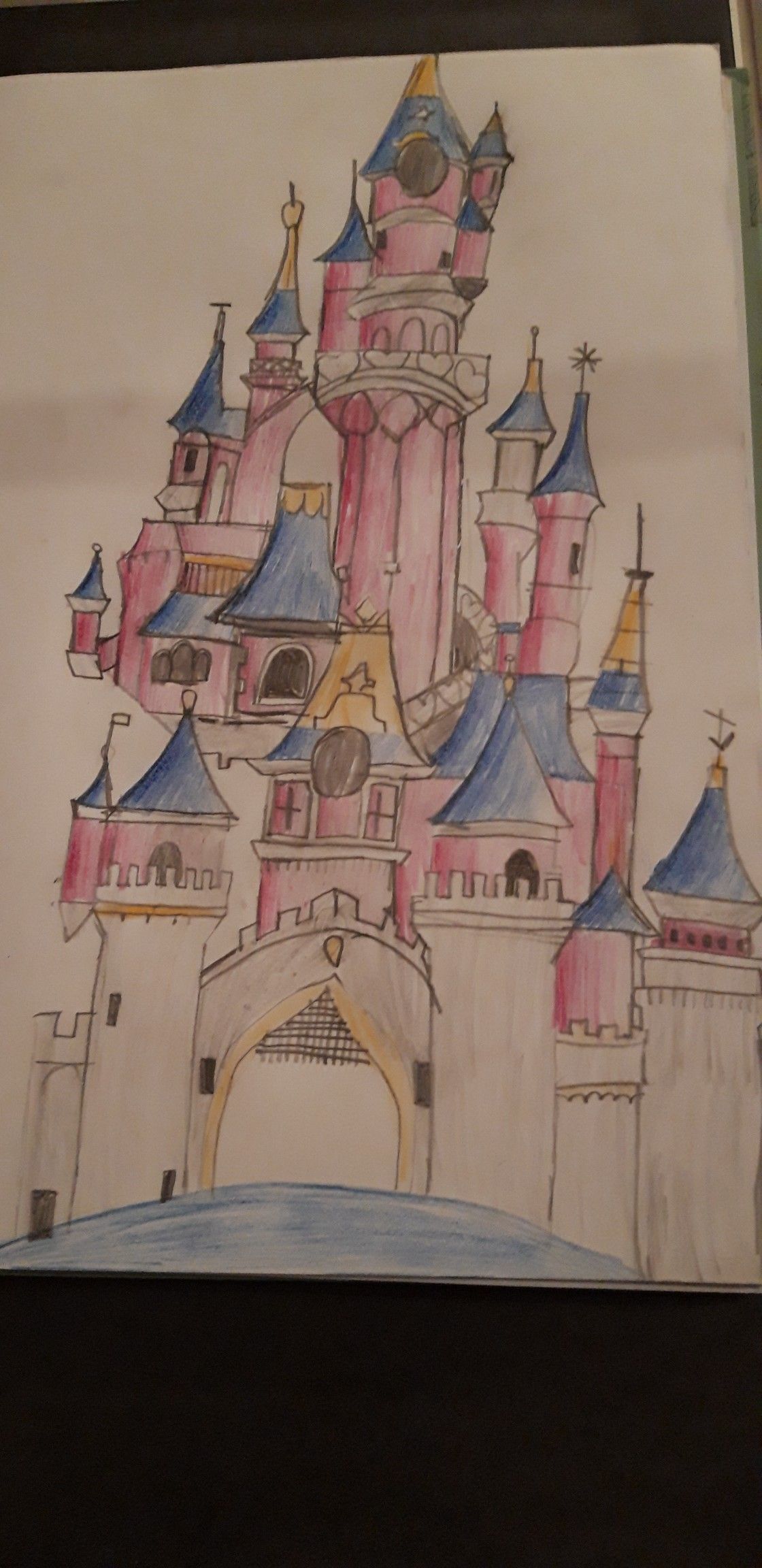 Chateau Disney Dessin Couleur Dessin Art Dessin