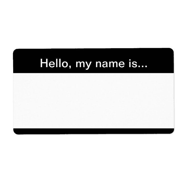 Black And White Corporate Name Tag Label Zazzle Avery Labels black-and-white-corporate-name-tag-label-zazzle-avery-labels
