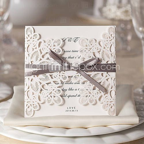 port fold bryllupsinvitasjoner invitasjonskort blomster stil kort