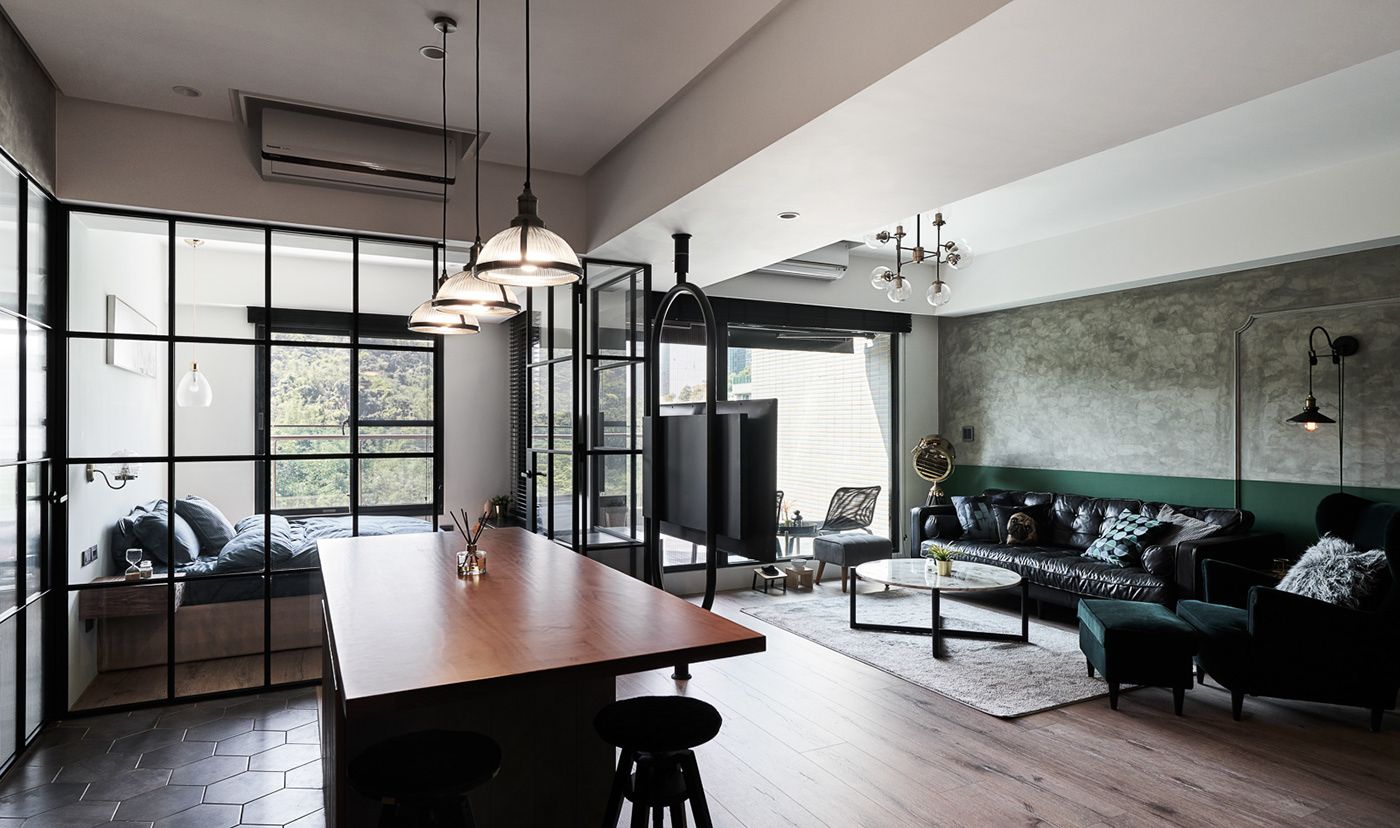 Un loft par White Interior Design - PLANETE DECO a homes world Industrial Interior Design, White Interior Design, Interior Design Kitchen, Furniture Layout, Furniture Decor, Classic Living Room, Indian Homes, Dark Interiors, Spring Home Decor