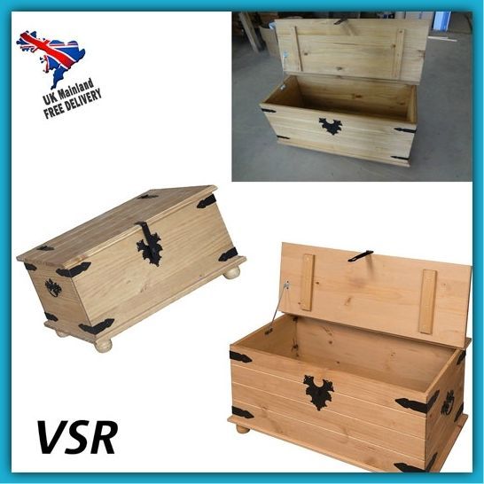Vintage Wooden Blanket Box Ottoman Bench Seat Antique Vintage Wooden Blanket Box Ottoman Bench Seat Antique