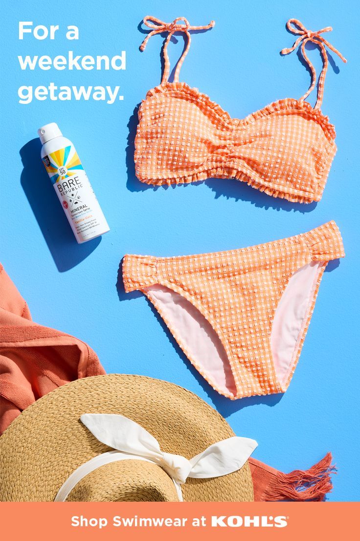 The textured swimsuit is a must-have this summer! 👙 Prep for your next weekend getaway by finding the latest swim styles in new trendy prints and colors. Show up to your sunny destination prepared for the heat with a sun hat that matches your suit, and vanilla-coconut scented Bare Republic sunscreen. Shop summer essentials at Kohl's and Kohls.com. Junior Swimsuits, Cute Swimsuits, Beachy Outfits, Summer Outfits, Summer Clothes, Trendy Prints, Swimwear Cover Ups, Summer Swim Suits, Work Looks