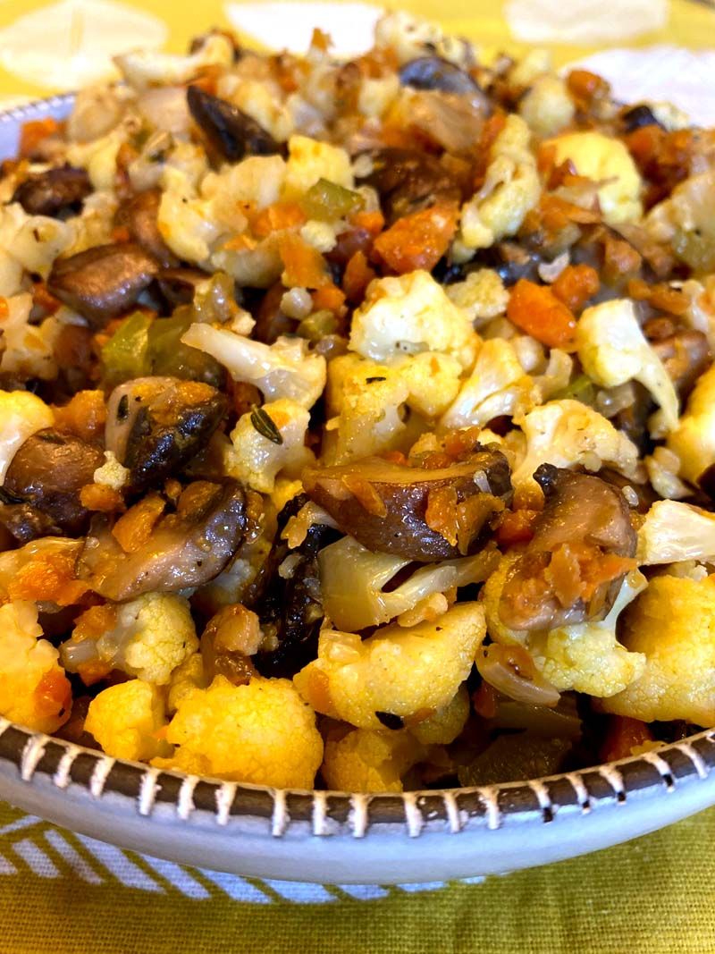 Keto Cauliflower Stuffing Recipe Side Dishes Low Carb