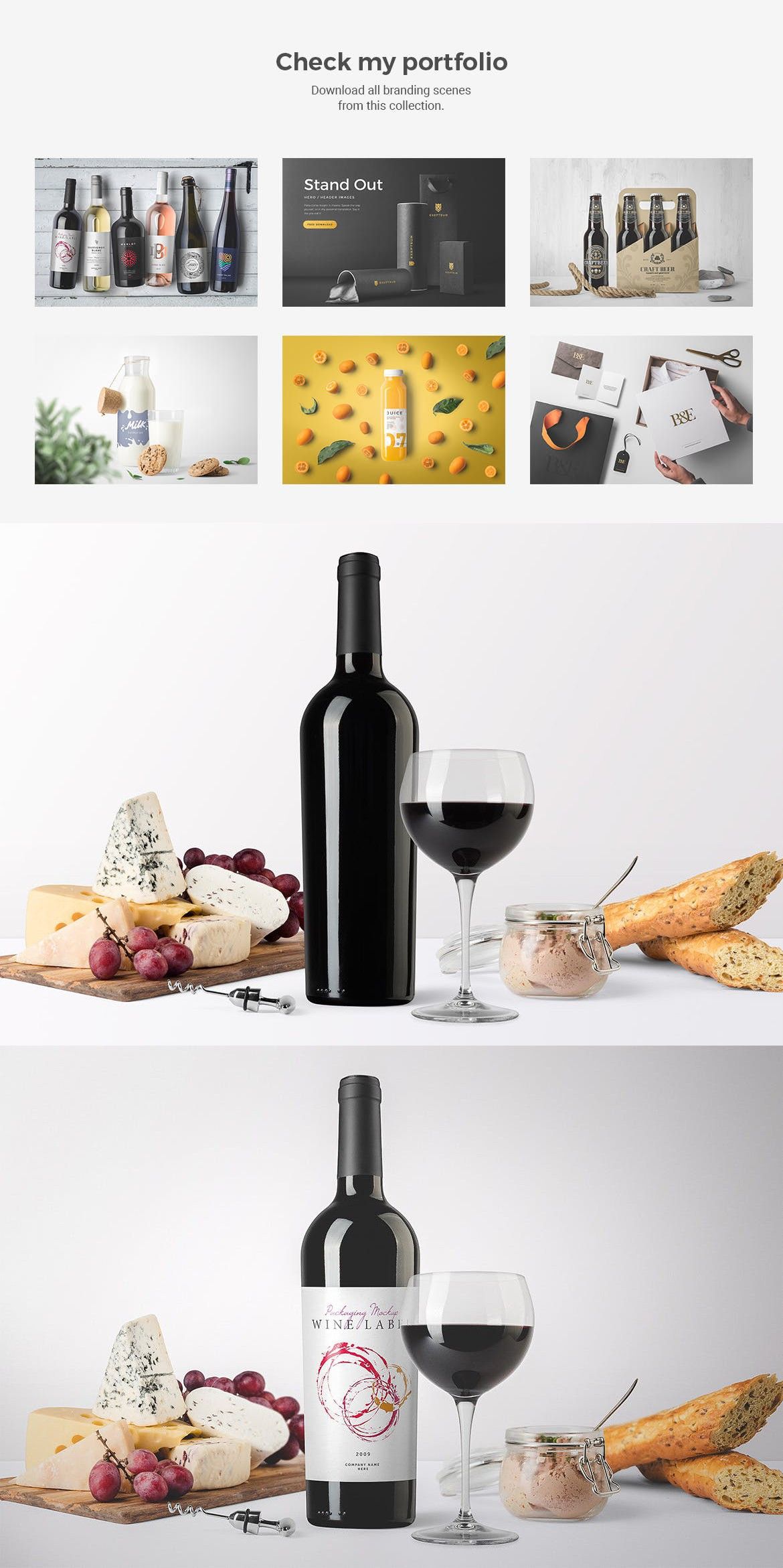Download Wine Bottles Mockup Vol. 3 by Genetic96 on Envato Elements | Bottle mockup, Wine bottle, Wine