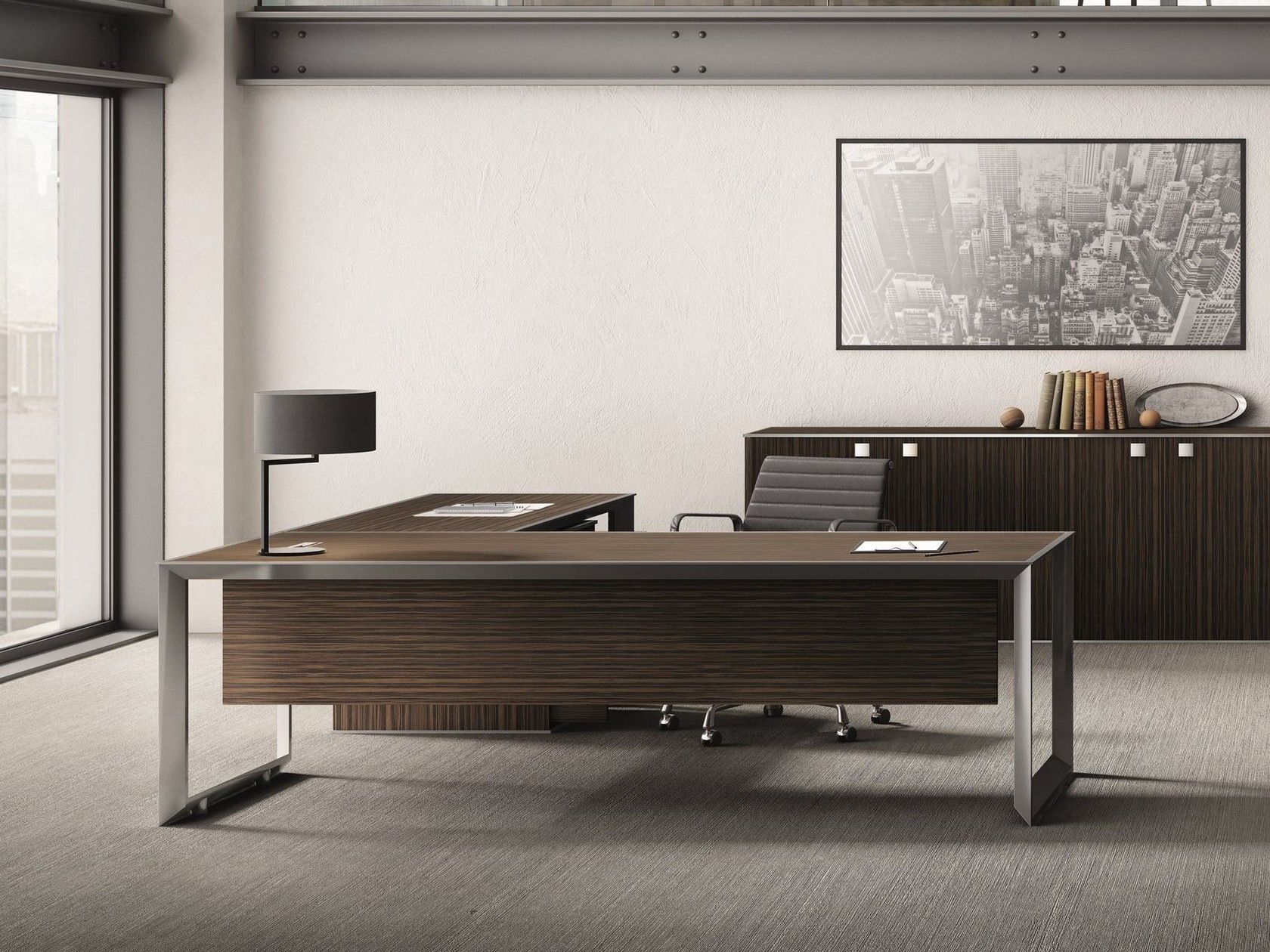 L Shaped Office Desk, L Shaped Executive Desk, Wood Office Desk, Home ...