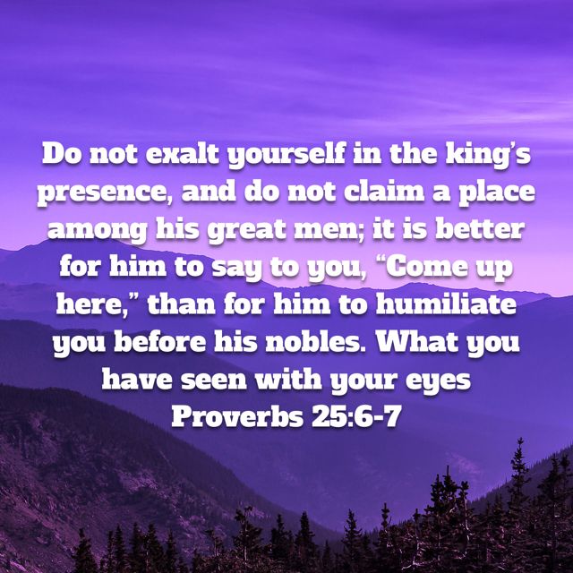 Proverbs 25 6 7 Proverbs Sayings Anger