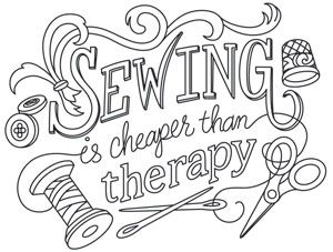 Download Sewing Is Cheaper than Therapy | Urban Threads: Unique and ...