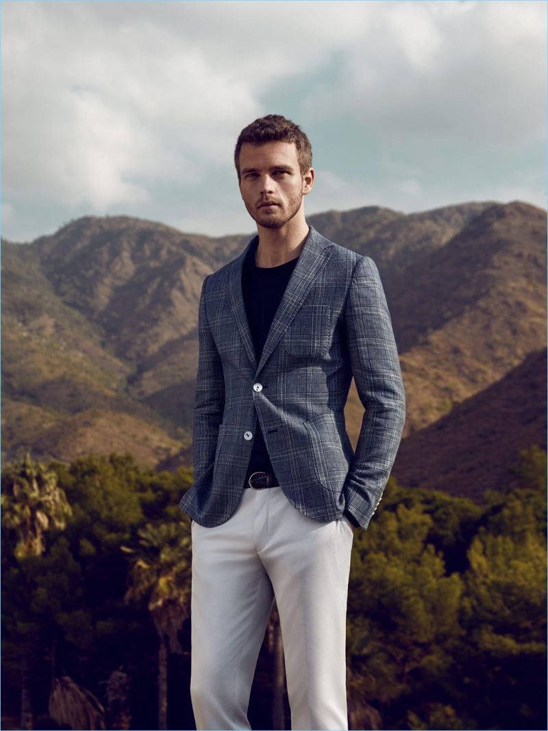 Baptiste Radufe Benjamin Eidem Connect With Lufian For Sleek Spring Outing Mens Casual Outfits Mens Outfits Mens Fashion Smart