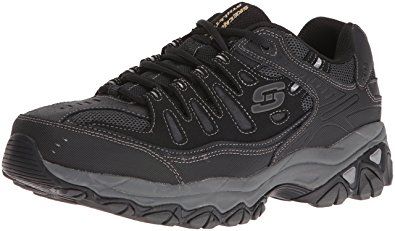 skechers lace up sneakers hombre negro