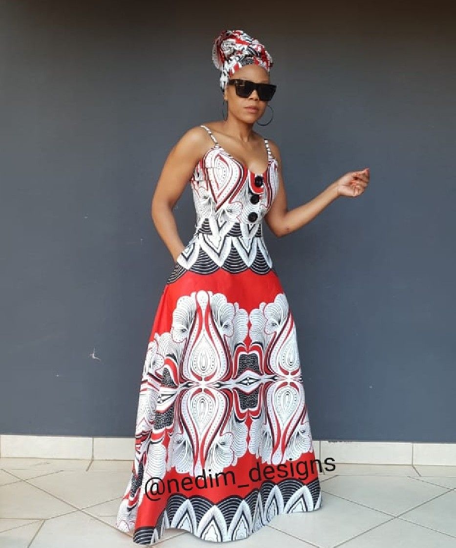 Nedimdesigns Ankara Maxi Dress 27829652653 Goddess Fashion Ankara Maxi Dress African Dress