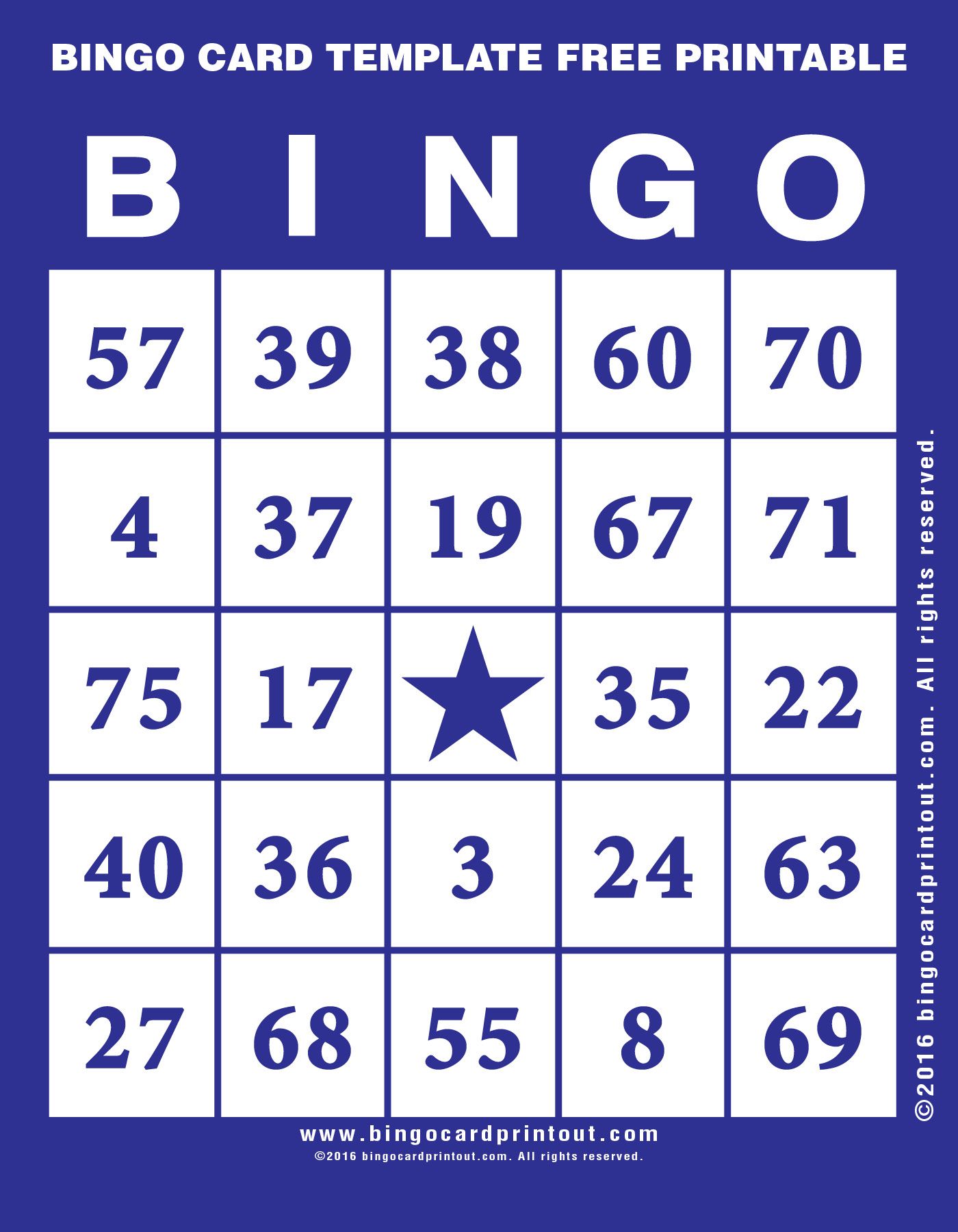 bingo card template free printable 6 bingo pinterest bingo bingo templates
