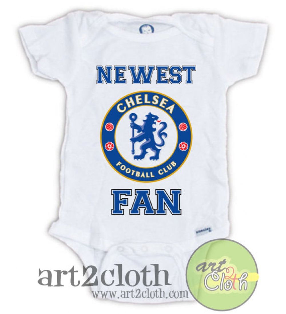 ANY RELATION... NOVELTY FUN CHELSEA SUPPORTER BABY BIB WITH PERSONALISED PHOTO