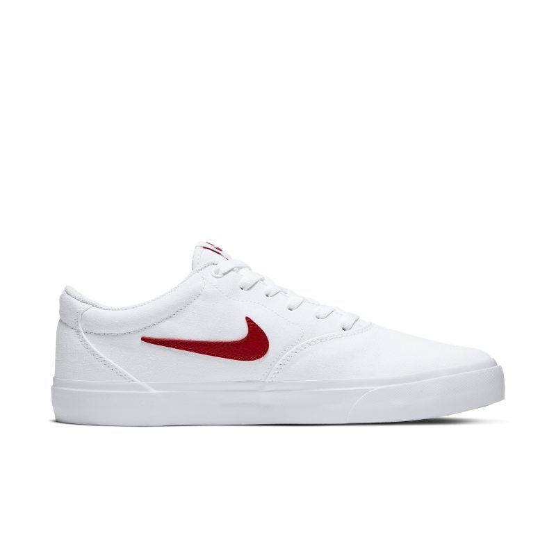 nike sb charge canvas white red