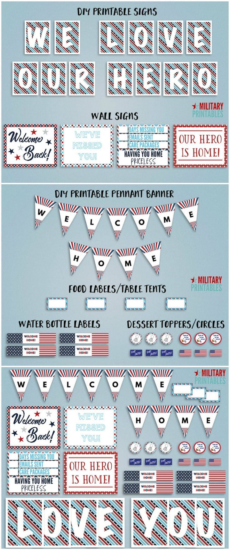 printable welcome home signs