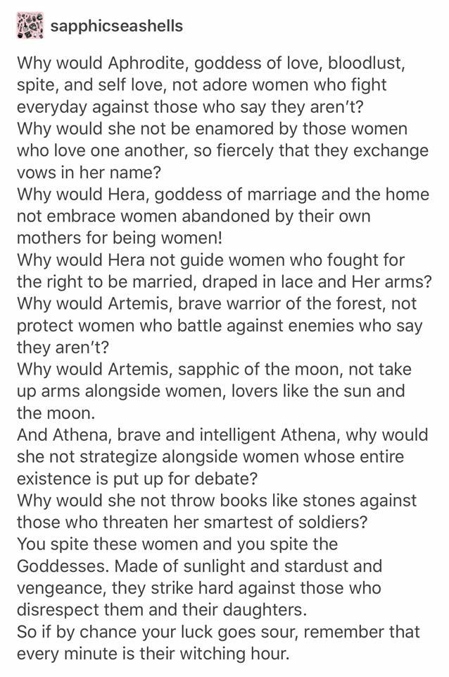 The Greek Goddesses Would Stand With Us In Fact They