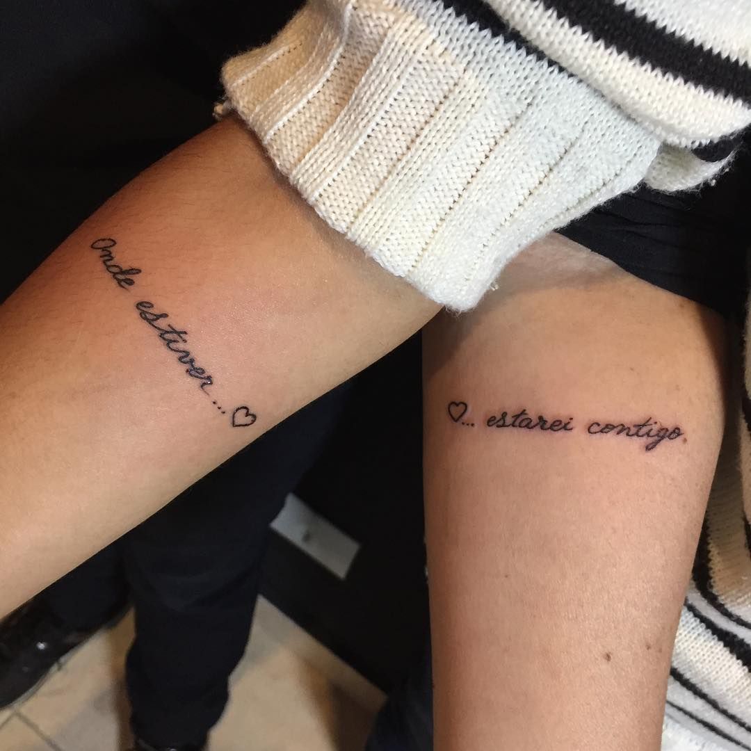 Tatuagem mãe e filha. Onde estiver estarei contigo #submundotattoo # ...