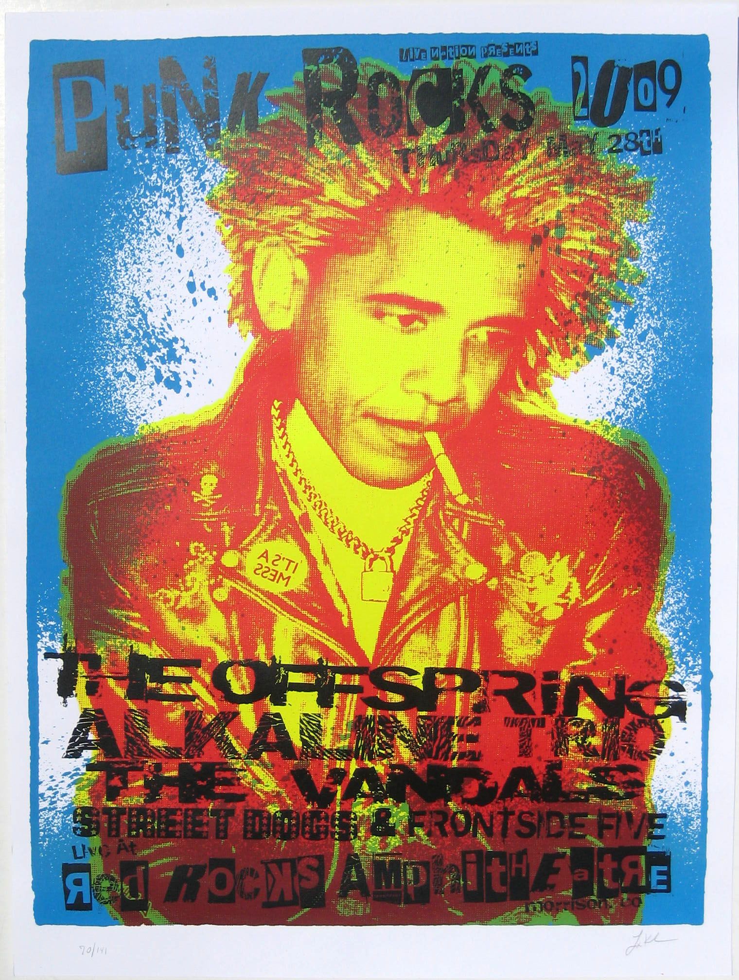 The Offspring Concert Poster Concert posters, Red rock amphitheatre