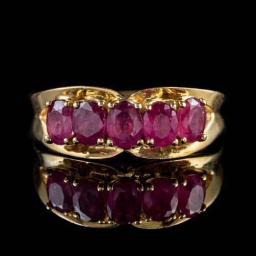 Vintage ruby ring 14ct yellow gold 1.25ct of ruby in 2020 | Ruby ring