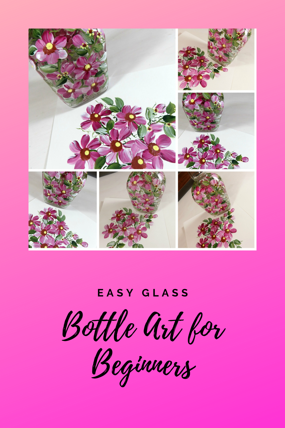 EASY GLASS BOTTLE ART FOR BEGINNERS In 2025 Glass Bottles Art Hand 3124e4ebe736b4e02b21a9cd6cf1d45f