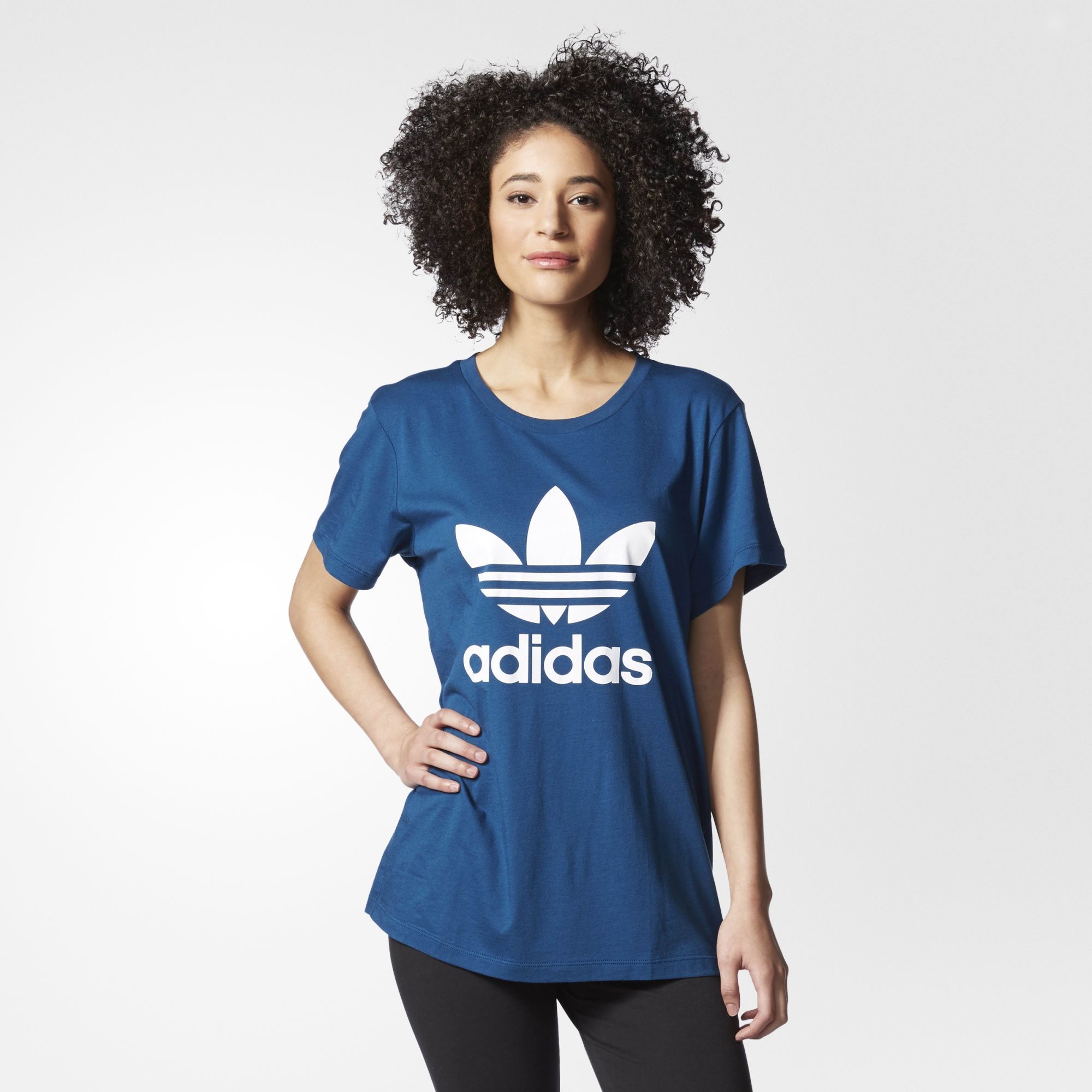 adidas - BF TREFOIL TEE | Short sleeve shirt women, Tops, Clothes