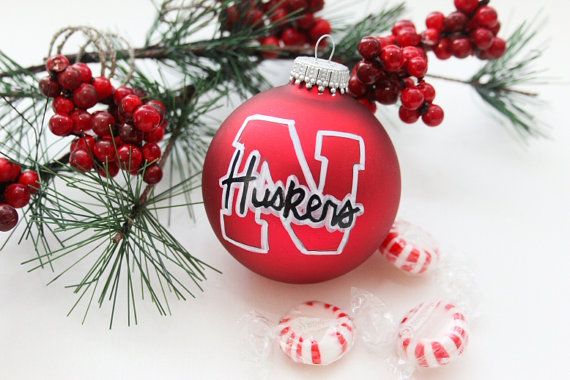 NCAA Nebraska Cornhuskers Silver Star Ornament