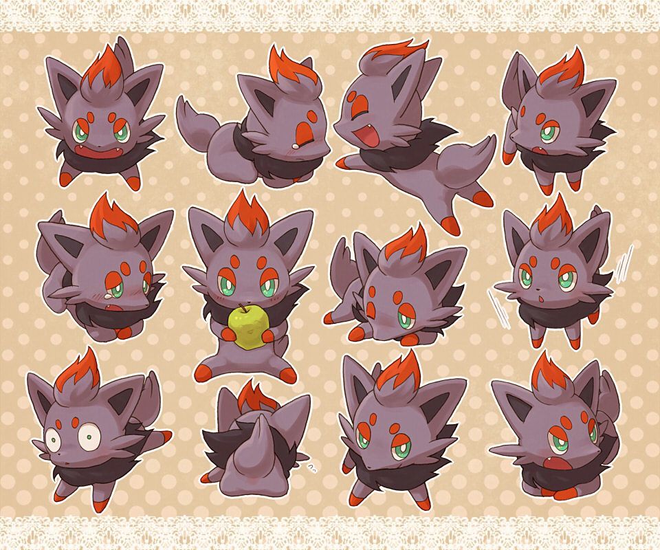cute little zorua so cute Покемон pinterest pokémon