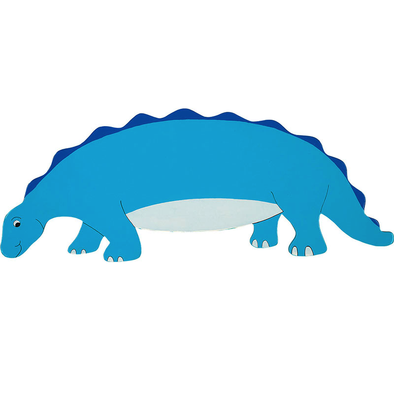 Fair Trade Blue Dinosaur Name Plaque Max 7 Wooden Animal
