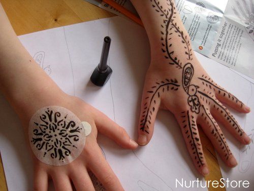 Henna math games making mehndi patterns