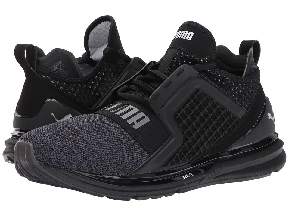 puma ignite limitless knit black