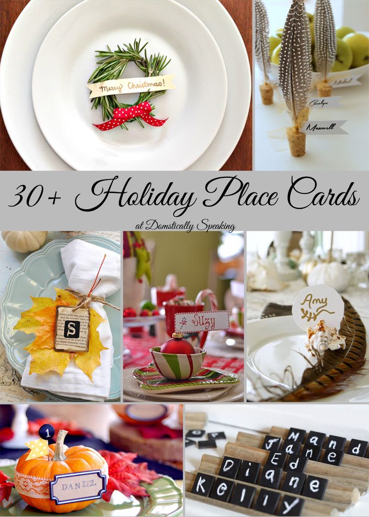 holiday placecards
