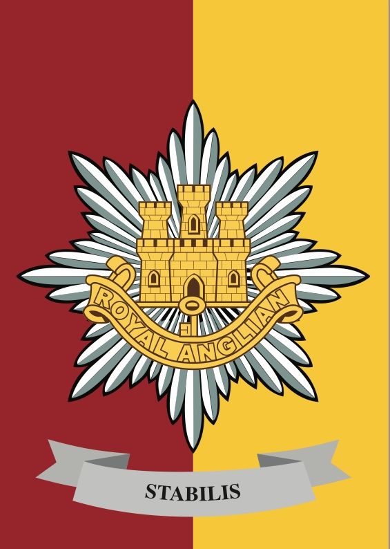 Royal Anglian FLAG 5/' x 3/' British Army Military Regiment Armed Forces