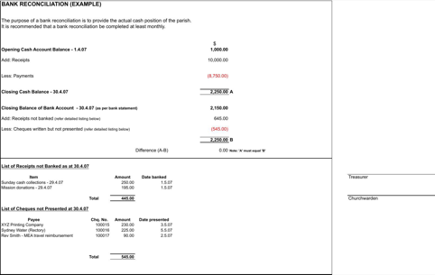 bank reconciliation template templates forms pinterest