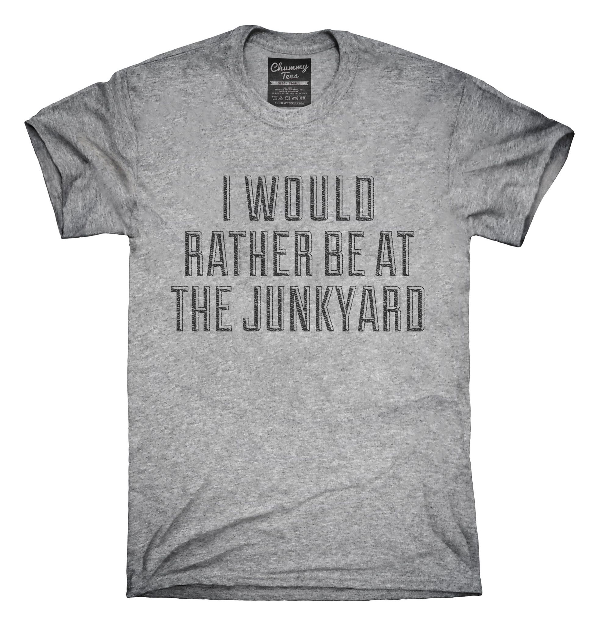 I Would Rather Be At The Junkyard T Shirt Hoo Tank Top