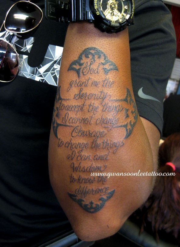 Tribal Design Cross Tattoo With Cursive Lettering Bible Verses On Arm Tribal Design Cross Tattoo With Cursive Lettering Bible Verses On Arm