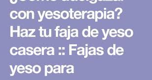 Enyesado para adelgazar